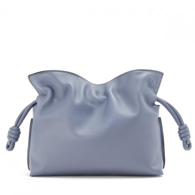 Loewe Flamenco Clutch In Atlantic Blue Nappa Leather LDBS244337