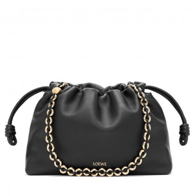 Loewe Flamenco Purse in Black Nappa Lambskin LDBS244354