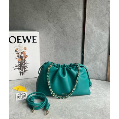 Loewe Flamenco Purse in Emerald Green Nappa Lambskin LDBS244356