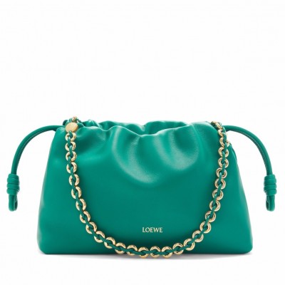 Loewe Flamenco Purse in Emerald Green Nappa Lambskin LDBS244356