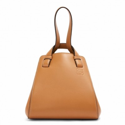 Loewe Hammock Nugget Bag In Brown Calfskin LDBS244365