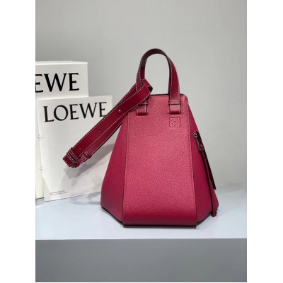 Loewe Medium Hammock Bag In Red Leather LDBS244400