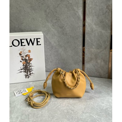 Loewe Mini Flamenco Purse Bag in Sahara Nappa Lambskin LDBS244436