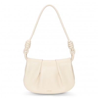 Loewe Paseo Satchel Bag in Angora Nappa Leather LDBS244475