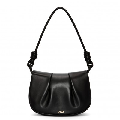 Loewe Paseo Satchel Bag in Black Nappa Leather LDBS244476