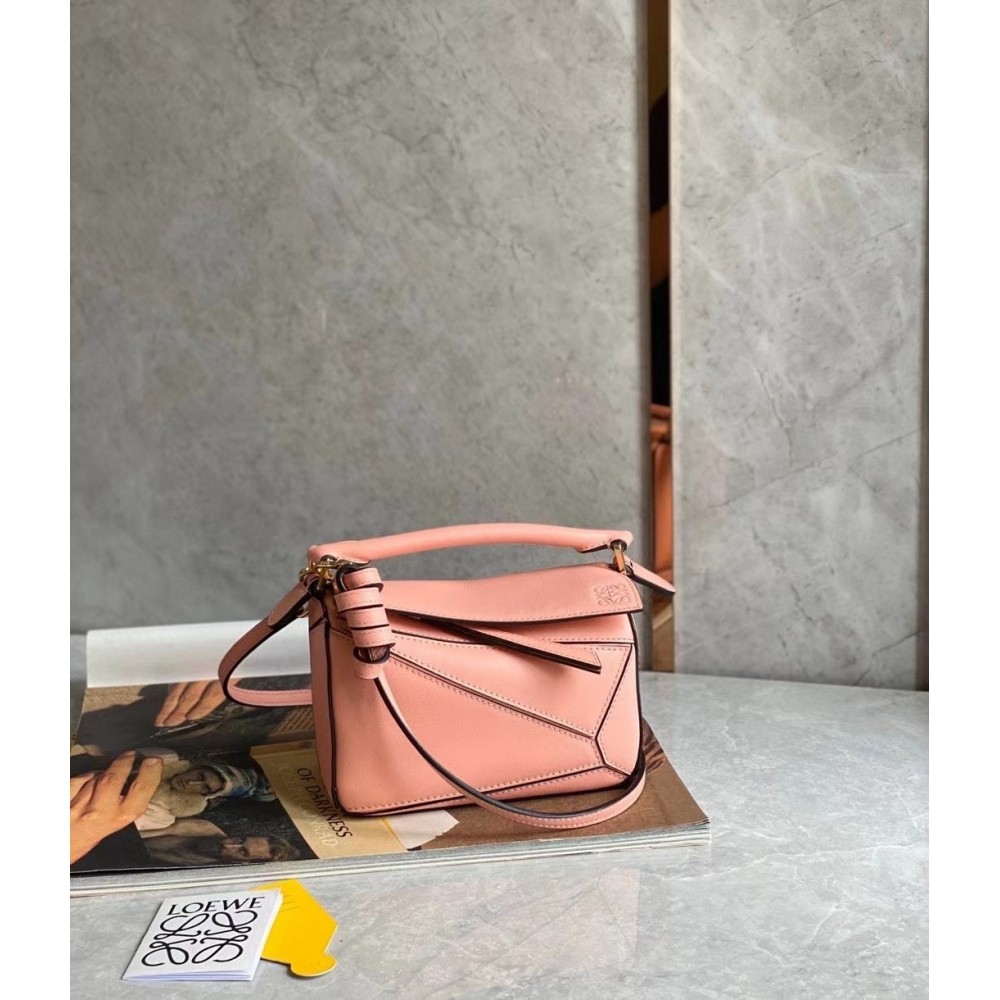 Loewe Puzzle Mini Bag In Blossom Calfskin Leather LDBS244491