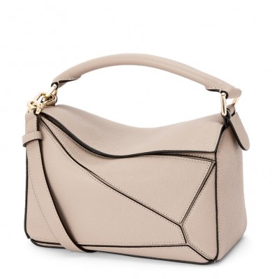 Loewe Puzzle Small Bag In Sandy Grained Leather LDBS245486