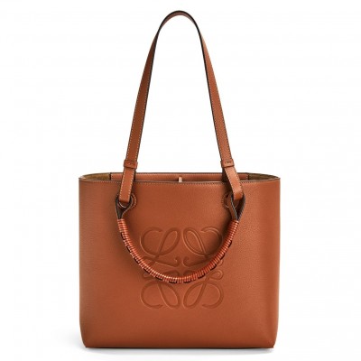 Loewe Small Anagram Tote In Brown Classic Calfskin LDBS244531