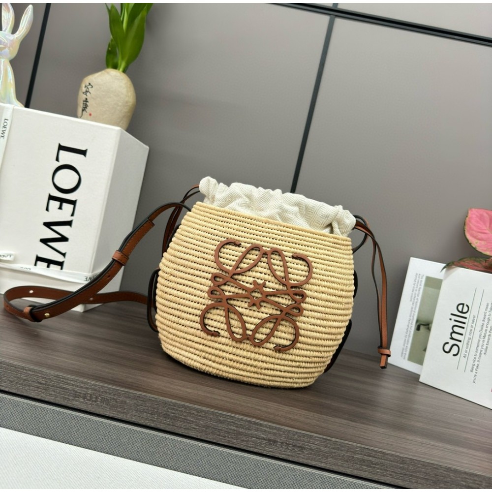 Loewe x Paula's Ibiza Raffia Beehive Basket Bag LDBS244585