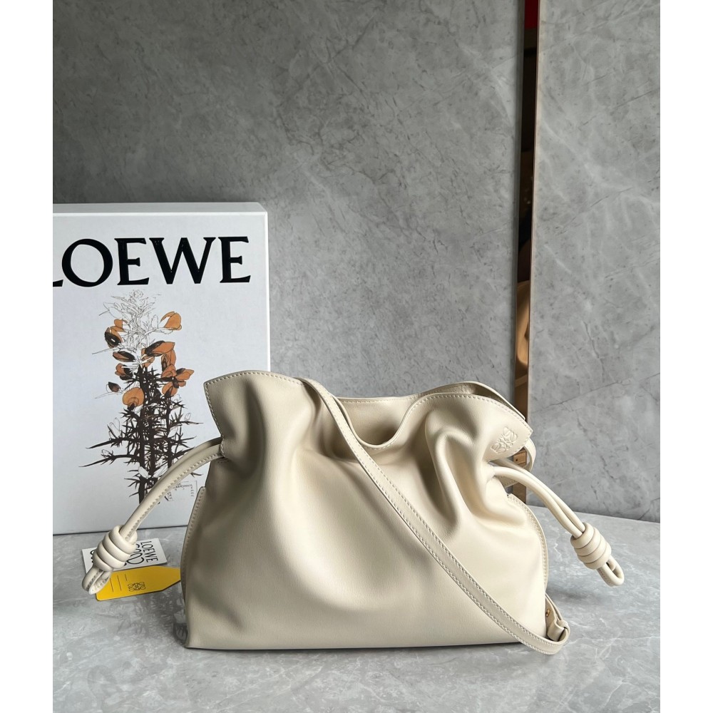 Loewe Flamenco Clutch Bag In Angora Calfskin