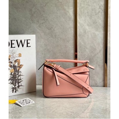 Loewe Puzzle Small Bag In Blossom Calfskin Leather