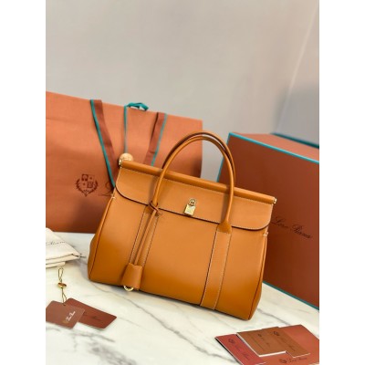 Loro Piana Loom L32 Bag in Tan Smooth Calfskin LDBS241383