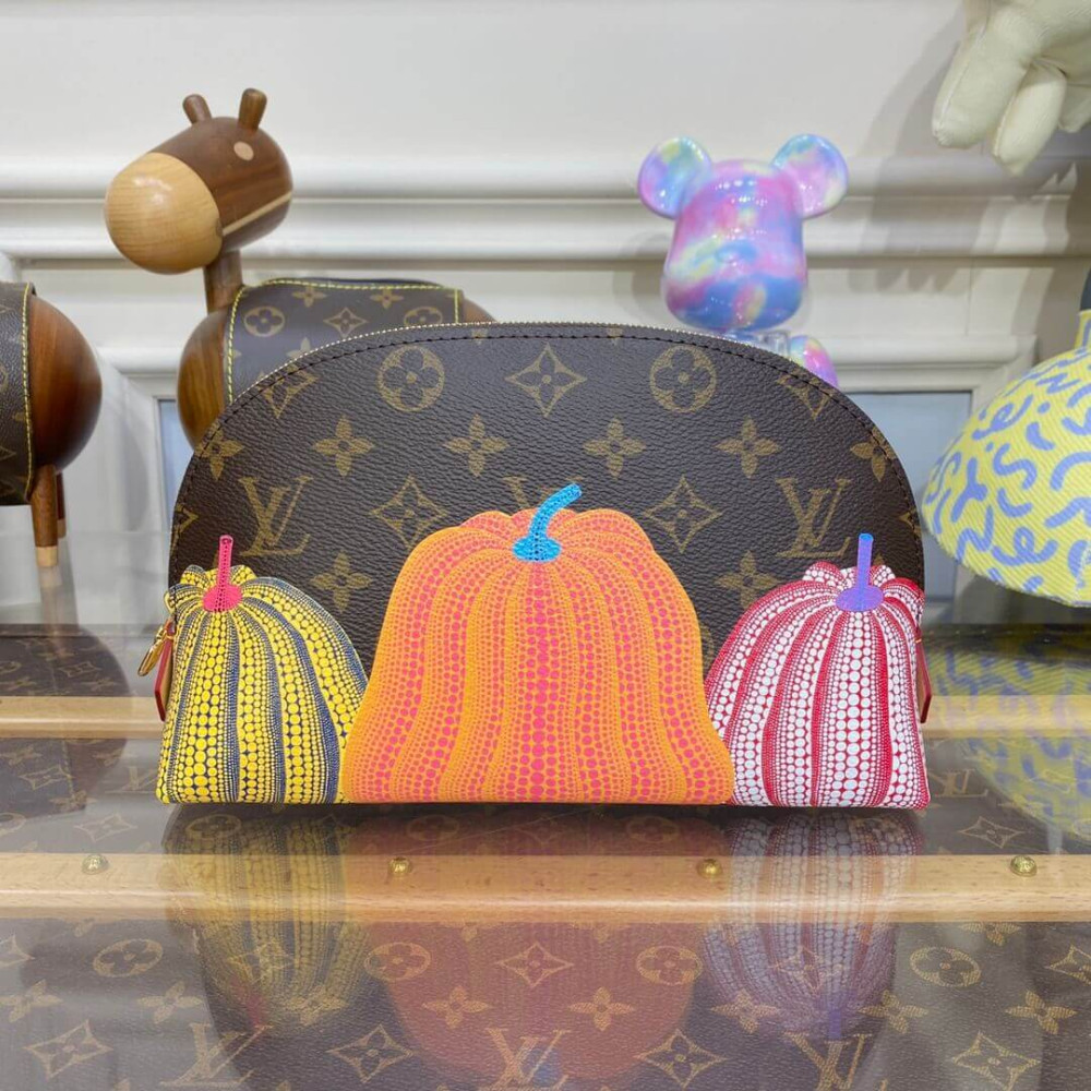 LV x YK Cosmetic Pouch with Colorful Pumpkin Print M46472 LDBS17457