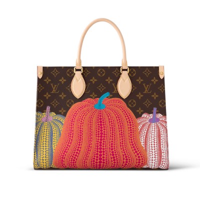 LV x YK OnTheGo MM with Pumpkin Print M46466 LDBS17251