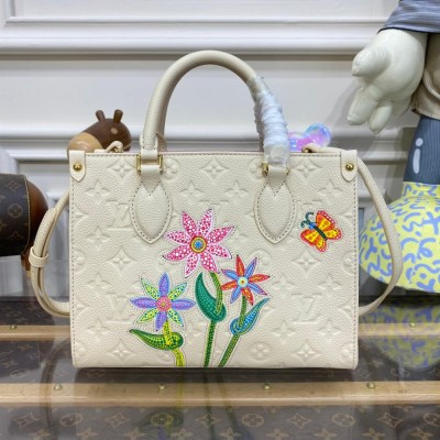 LV x YK OnTheGo PM with Flower Marquetry M21732 LDBS17252