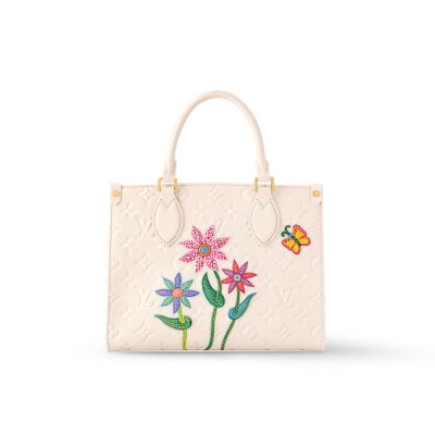 LV x YK OnTheGo PM with Flower Marquetry M21732 LDBS17252