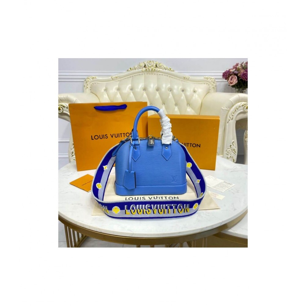 Louis Vuitton Alma BB Bleuet Blue M57426 LDBS16634