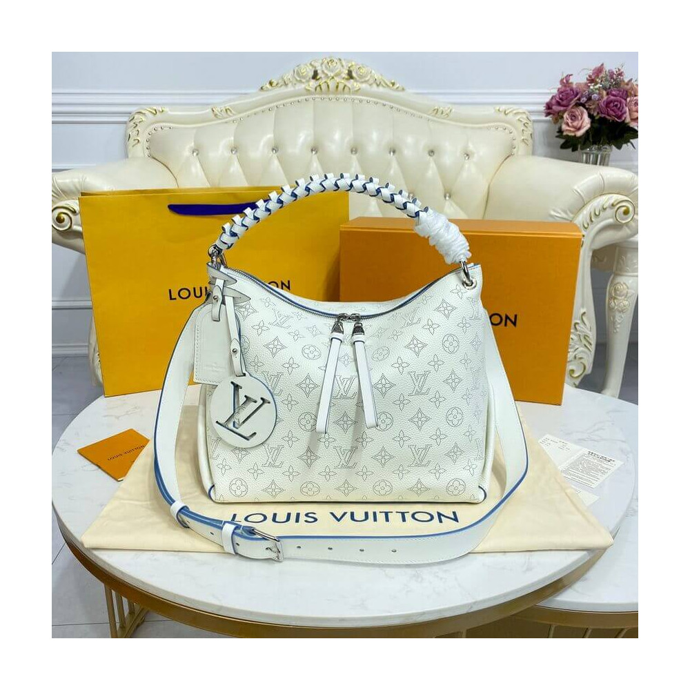 Louis Vuitton Beaubourg Hobo MM White M58482 LDBS16877