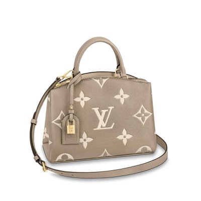 Louis Vuitton Bicolor Monogram Empreinte Leather Petit Palais Tourterelle/Creme M58914 LDBS17267