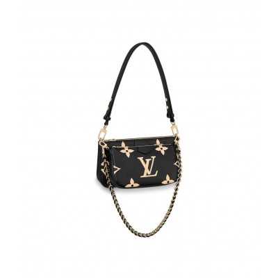 Louis Vuitton Bicolor Multi Pochette Accessoires Black/Cream M45777 LDBS17296