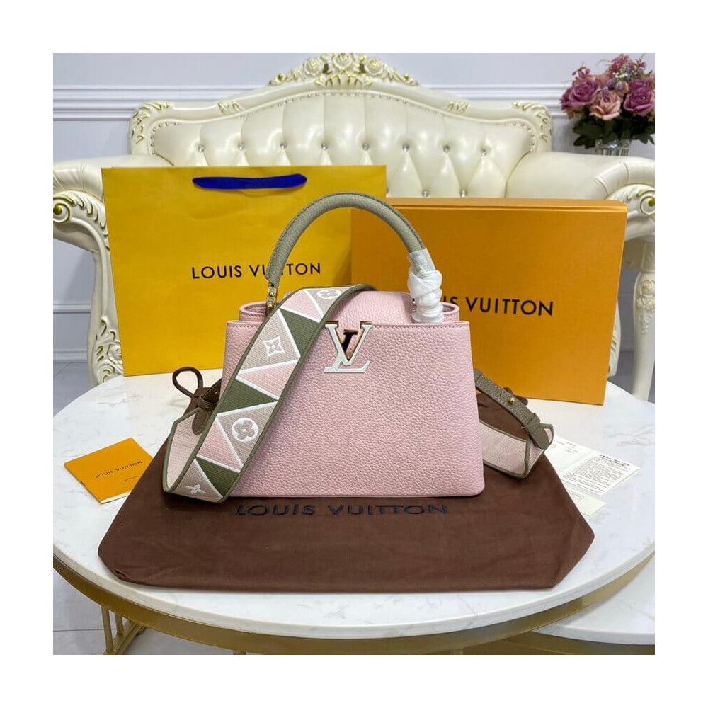 Louis Vuitton Capucines BB Rose/Beige M59061 LDBS16729