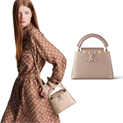 Louis Vuitton Capucines Bag Golden Champagne M22436 LDBS16721