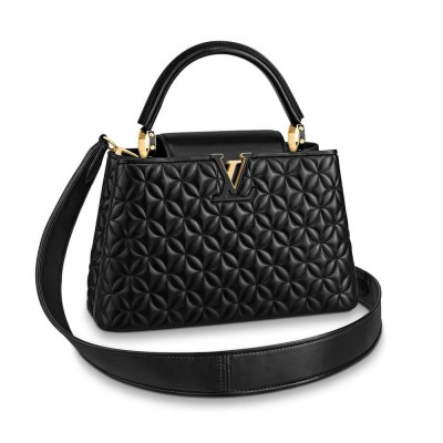 Louis Vuitton Capucines MM Bag In Quilting Lambskin M55366 LDBS16730