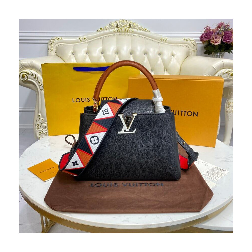 Louis Vuitton Capucines MM Noir/Rouge M59020 LDBS16735