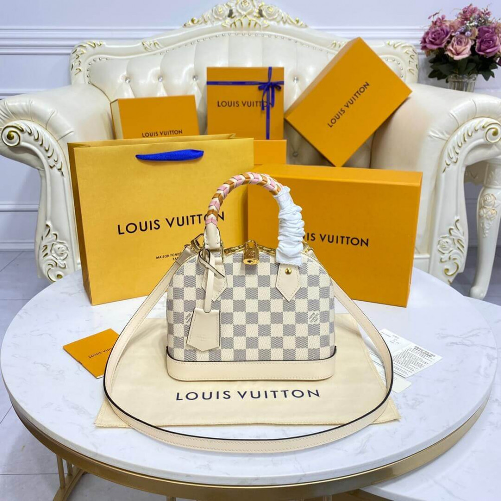 Louis Vuitton Damier Azur Canvas Alma BB Bag N45294 LDBS16640