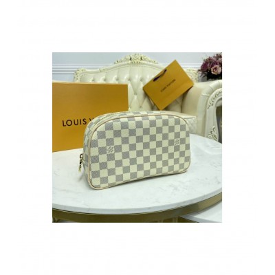 Louis Vuitton Damier Azur Canvas Toiletry Bag 25 N41420 LDBS17613