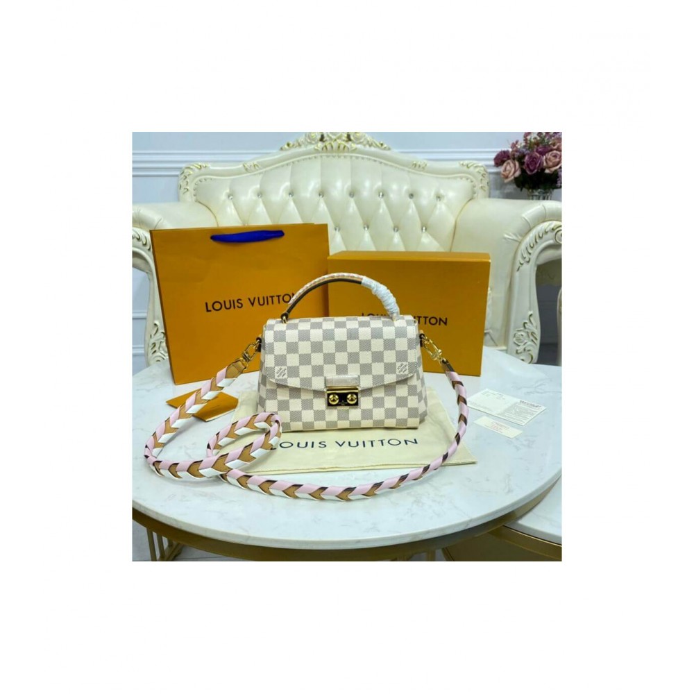 Louis Vuitton Damier Azur Croisette Pink N50053 LDBS16797