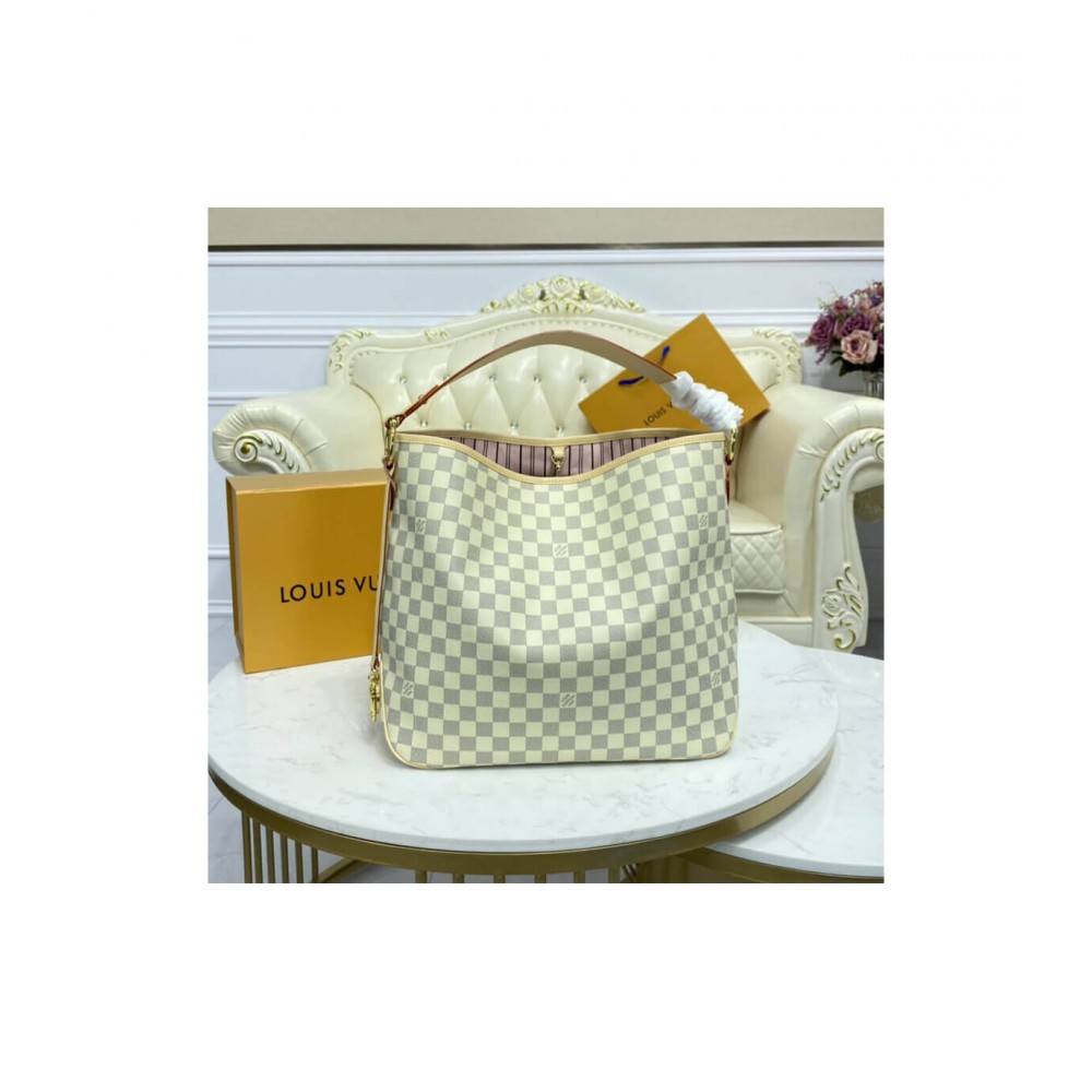 Louis Vuitton Damier Azur Delightful MM Pink N41448 LDBS16832