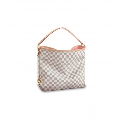 Louis Vuitton Damier Azur Delightful MM Pink N41448 LDBS16832