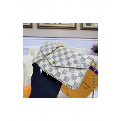 Louis Vuitton Damier Azur Felicie Pochette N63106 LDBS17303