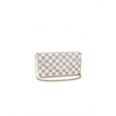 Louis Vuitton Damier Azur Felicie Pochette N63106 LDBS17303