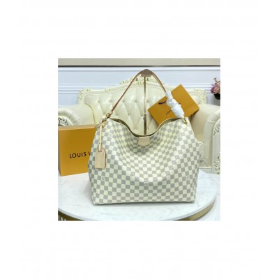 Louis Vuitton Damier Azur Graceful MM Beige N42232 LDBS16856