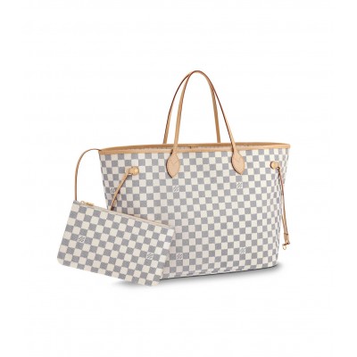 Louis Vuitton Damier Azur Neverfull GM Beige N41360 LDBS17075