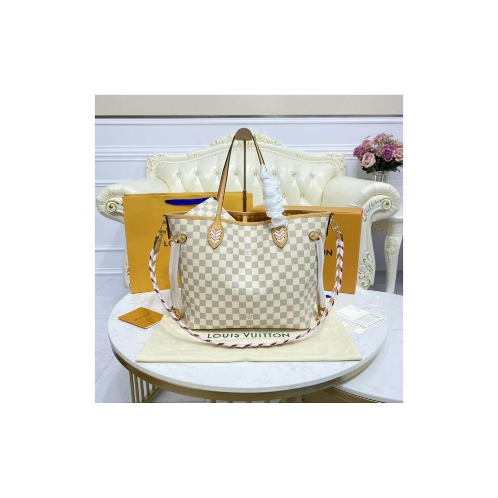 Louis Vuitton Damier Azur Neverfull MM N50047 LDBS17077