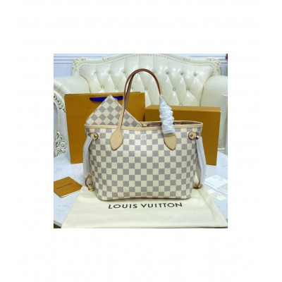 Louis Vuitton Damier Azur Neverfull PM Pink N41362 LDBS17083