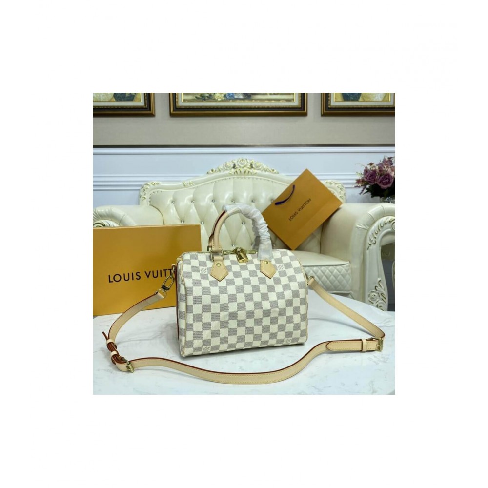 Louis Vuitton Damier Azur Speedy Bandouliere 25 N41374 LDBS17537