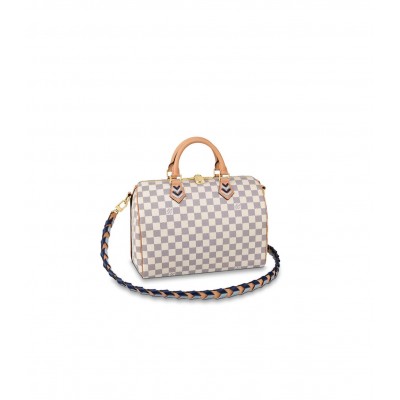 Louis Vuitton Damier Azur Speedy Bandouliere 30 Blue N50054 LDBS17540