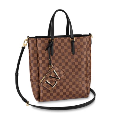 Louis Vuitton Damier Belmont MM Black N60294 LDBS16809