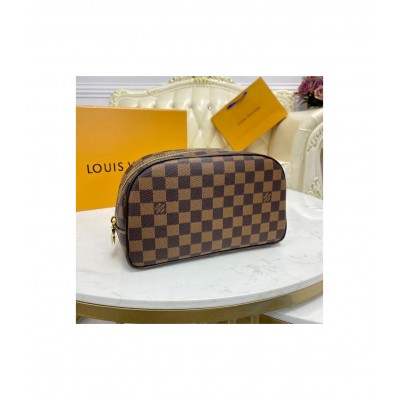 Louis Vuitton Damier Ebene Canvas Toiletry Bag 25 N47624 LDBS17614