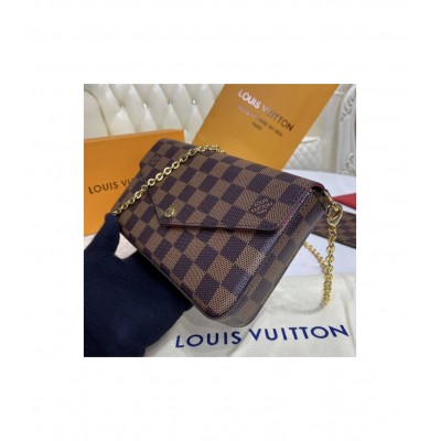 Louis Vuitton Damier Ebene Felicie Pochette N63032 LDBS17309