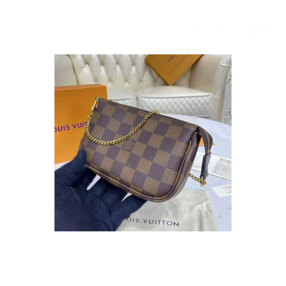 Louis Vuitton Damier Ebene Mini Pochette Accessoires N58009 LDBS17311