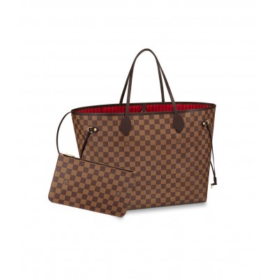 Louis Vuitton Damier Ebene Neverfull GM Red N41357 LDBS17084