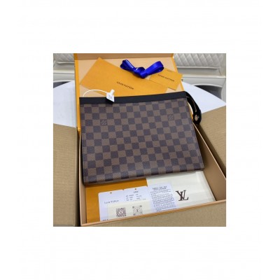 Louis Vuitton Damier Ebene Pochette Voyage MM N41696 LDBS17313