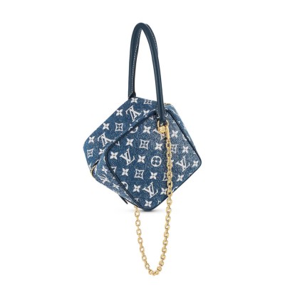 Louis Vuitton Denim Jacquard Textil Square Bag M59611 LDBS16891