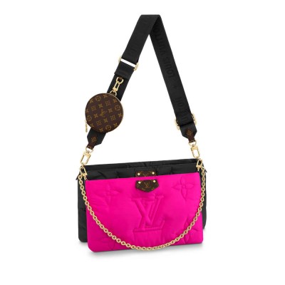 Louis Vuitton Econyl Maxi Multi Pochette Accessoires Black/Fuchsia M58980 LDBS17314