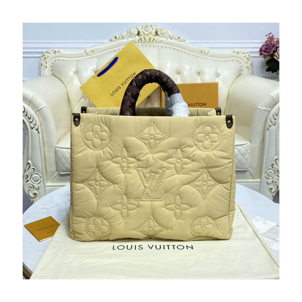 Louis Vuitton Econyl Onthego GM Beige M59007 LDBS17180